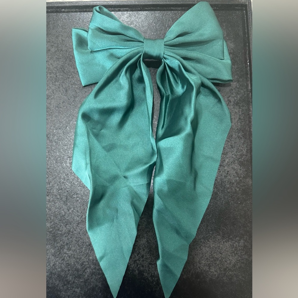 Green silk ribbon